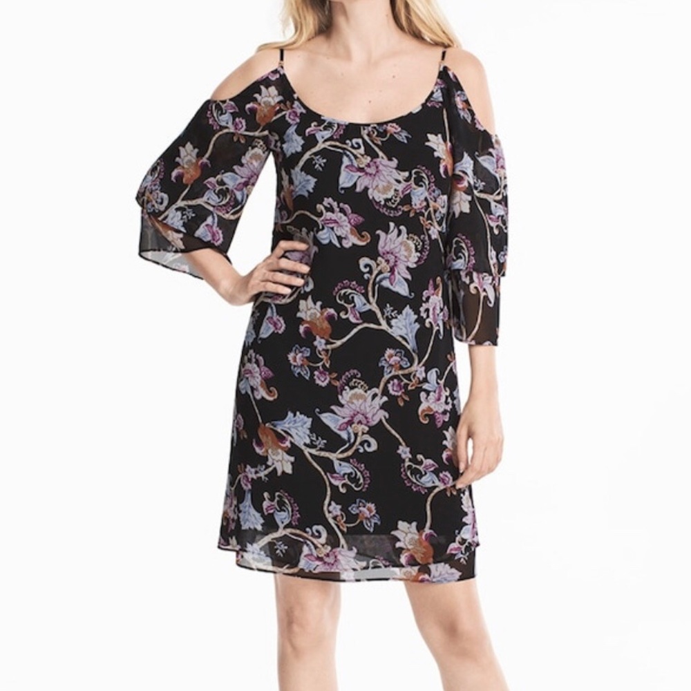 Cold shoulder mini dress